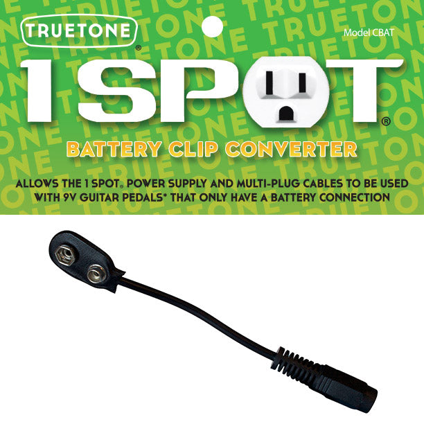 Truetone 1Spot CBAT 9V Battery Clip Power Supply Adapter