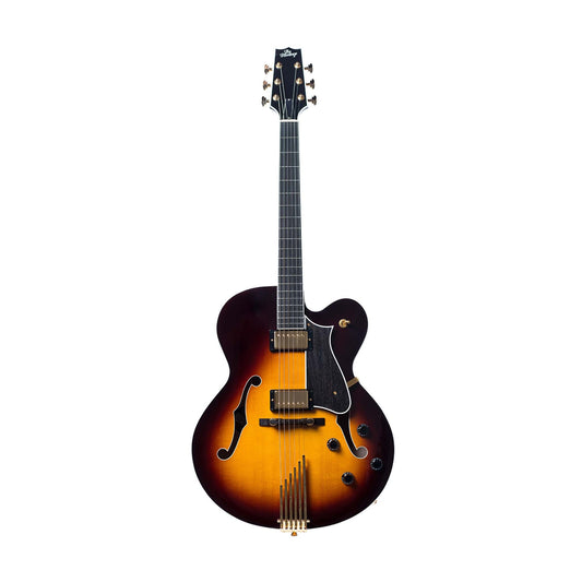 Heritage Standard Collection Eagle Classic Hollow Electric Guitar with Case, Original Sunburst