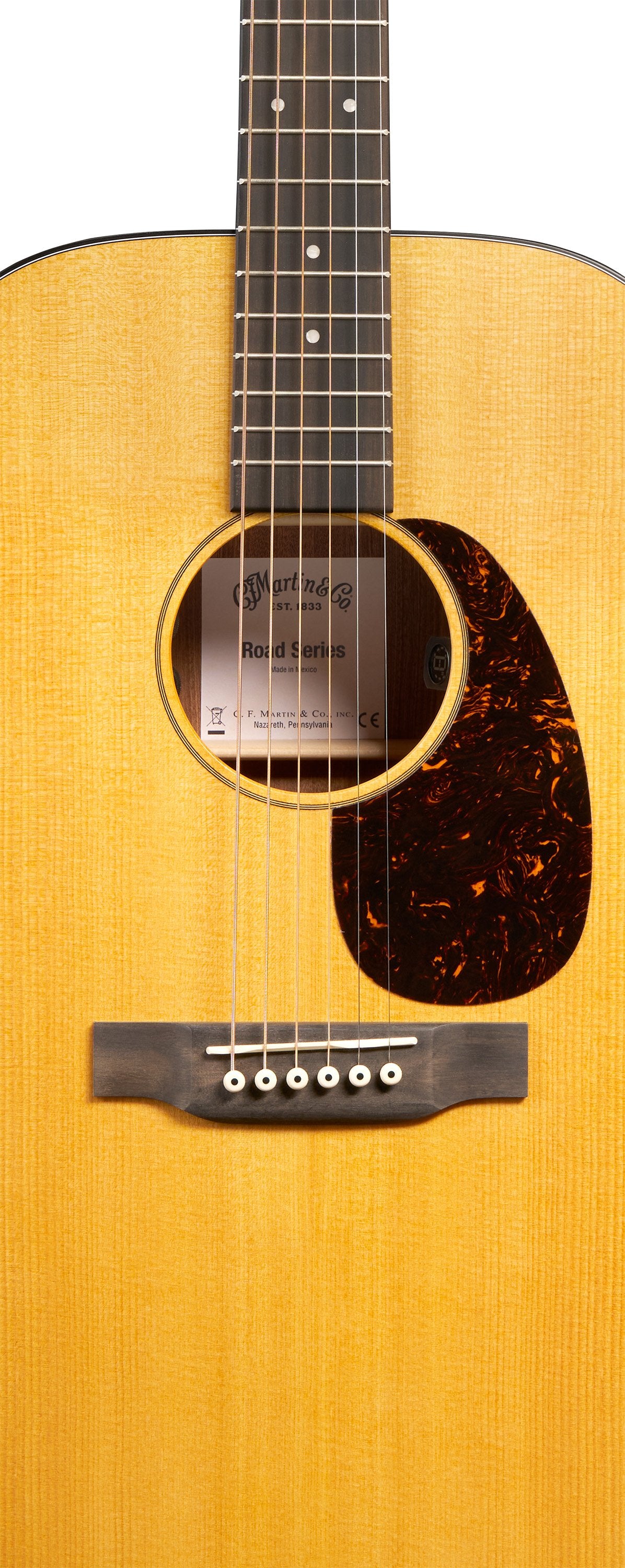 Martin Road Series 000-10E Retro Acoustic-Electric Guitar with Softshell Case