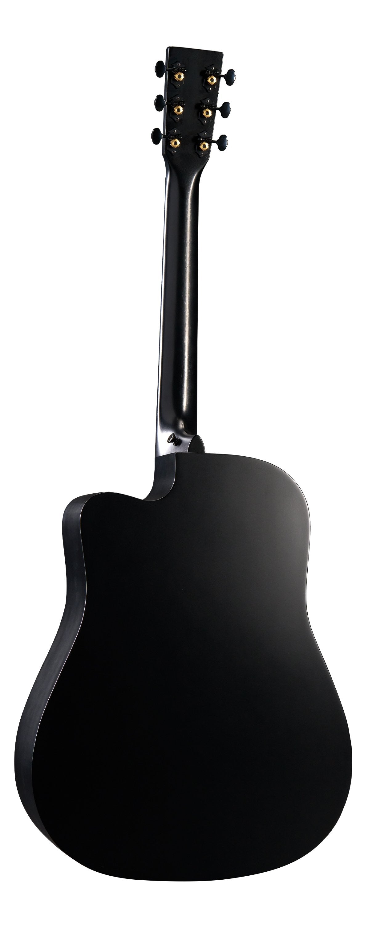 Martin Road Series DC-10E Modern Black Acoustic-Electric Guitar with Softshell Case