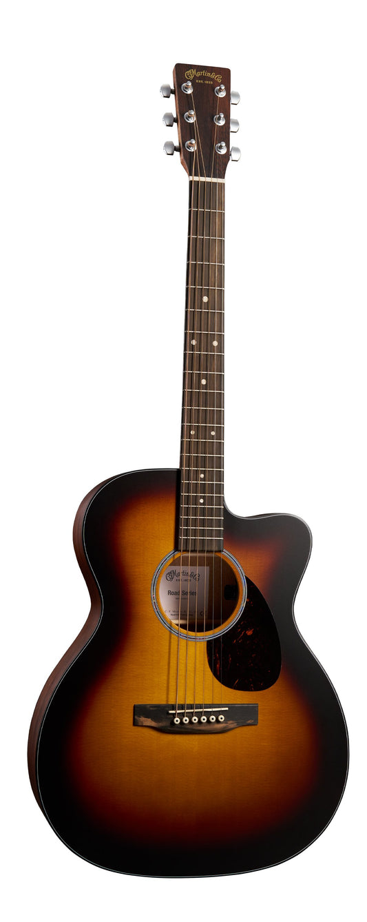 Martin Road Series OMC-10E Modern Burst Acoustic-Electric Guitar with Softshell Case