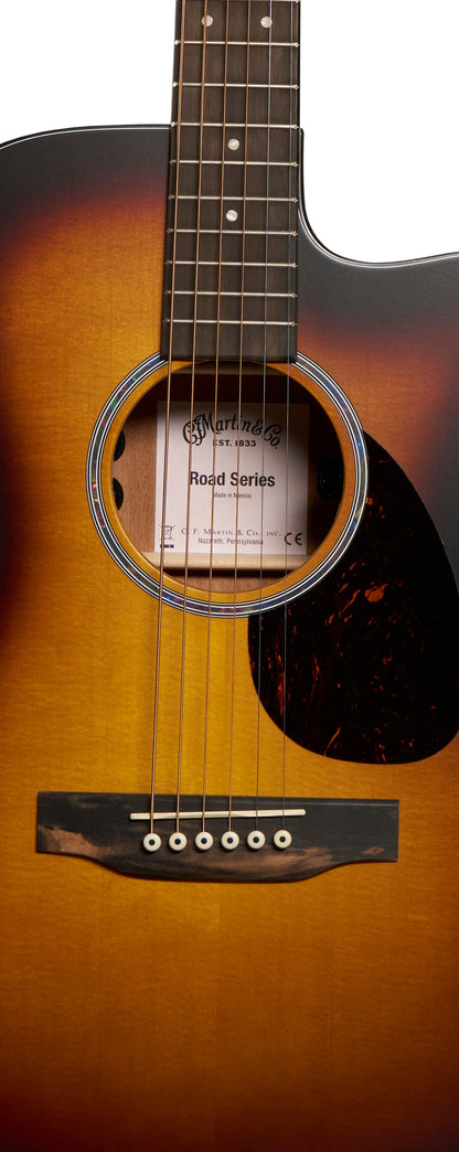 Martin Road Series OMC-10E Modern Burst Acoustic-Electric Guitar with Softshell Case