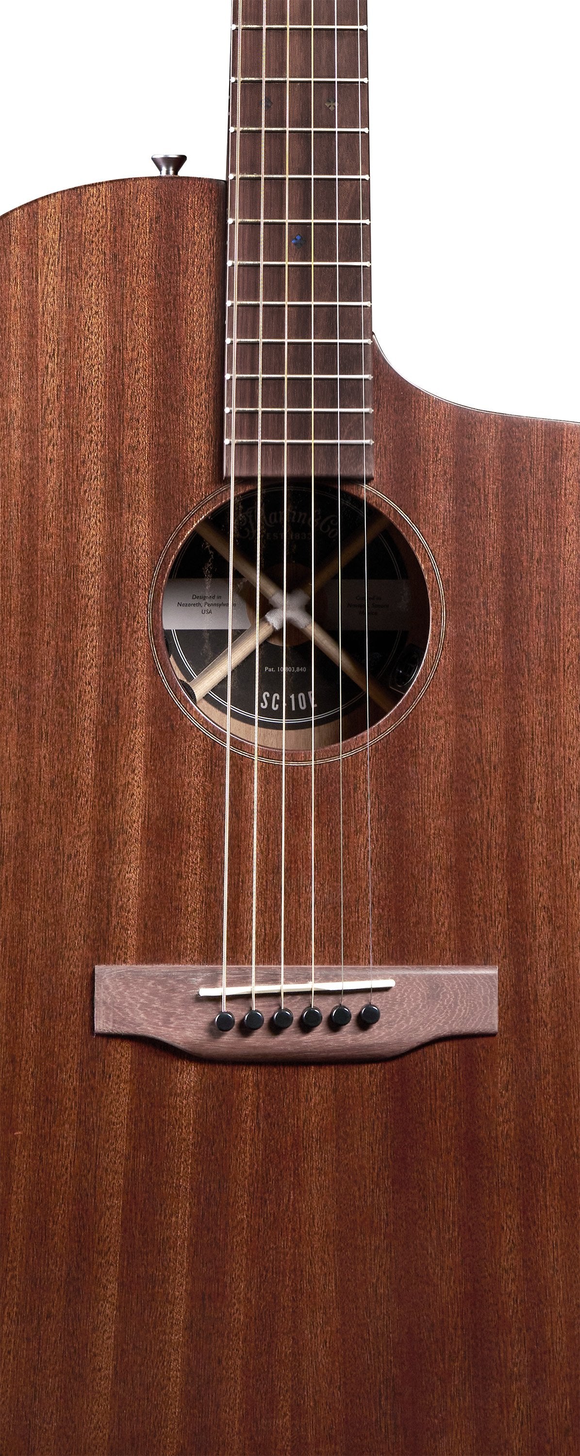 Martin Road Series SC-10E Modern Sapele Acoustic-Electric Guitar with Softshell Case