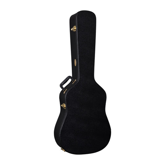Martin 12C345 Hardshell Plush Case for Dreadnought 14 Fret Acoustic Guitars, Black