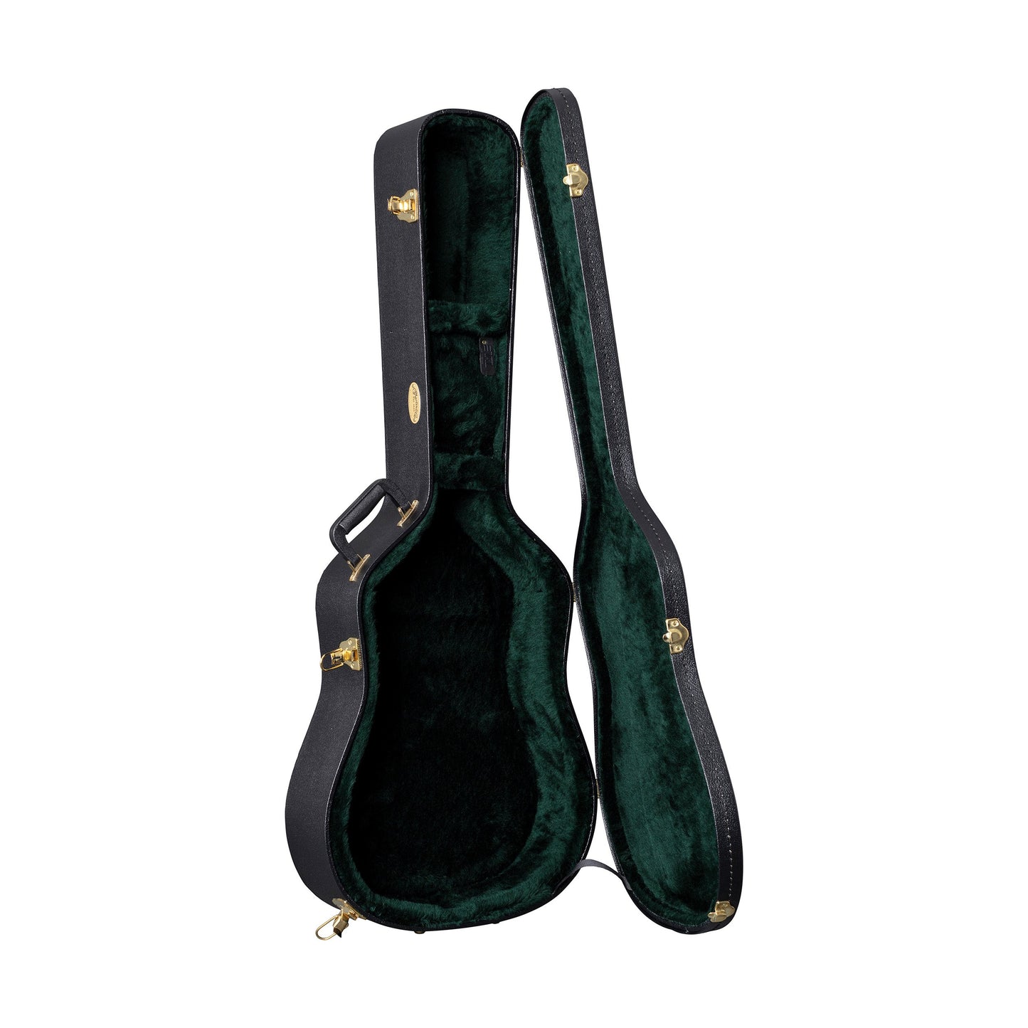 Martin 12C345 Hardshell Plush Case for Dreadnought 14 Fret Acoustic Guitars, Black