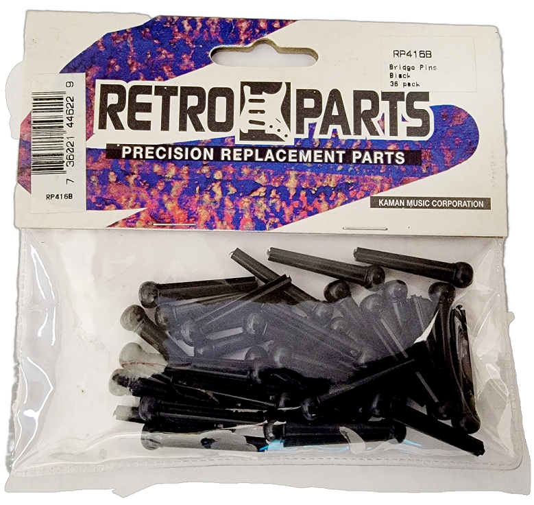 Retro Parts Plastic Bridge Pins Black