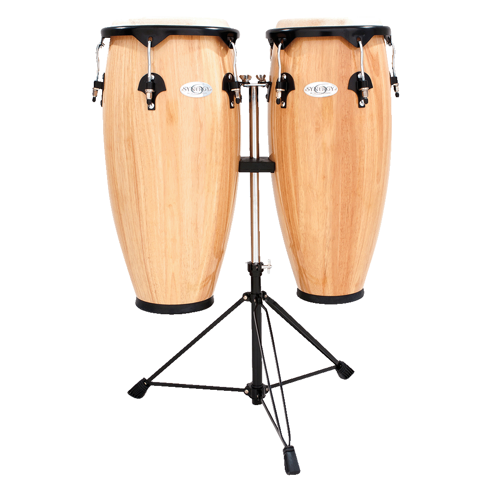 Toca Synergy Series Wood Conga Set with Stand 2300