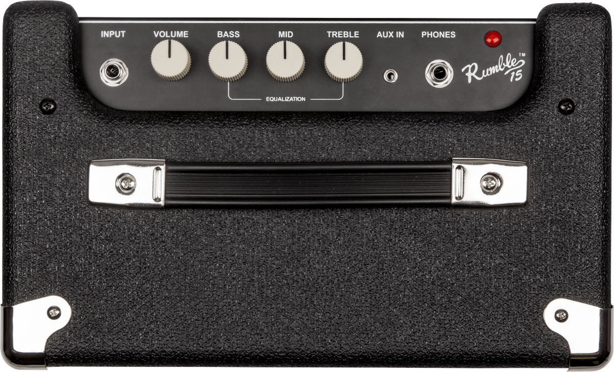 Fender Rumble 15 (V3), Black and Silver, 120V Combo Bass Amp