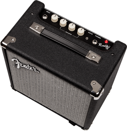 Fender Rumble 15 (V3), Black and Silver, 120V Combo Bass Amp