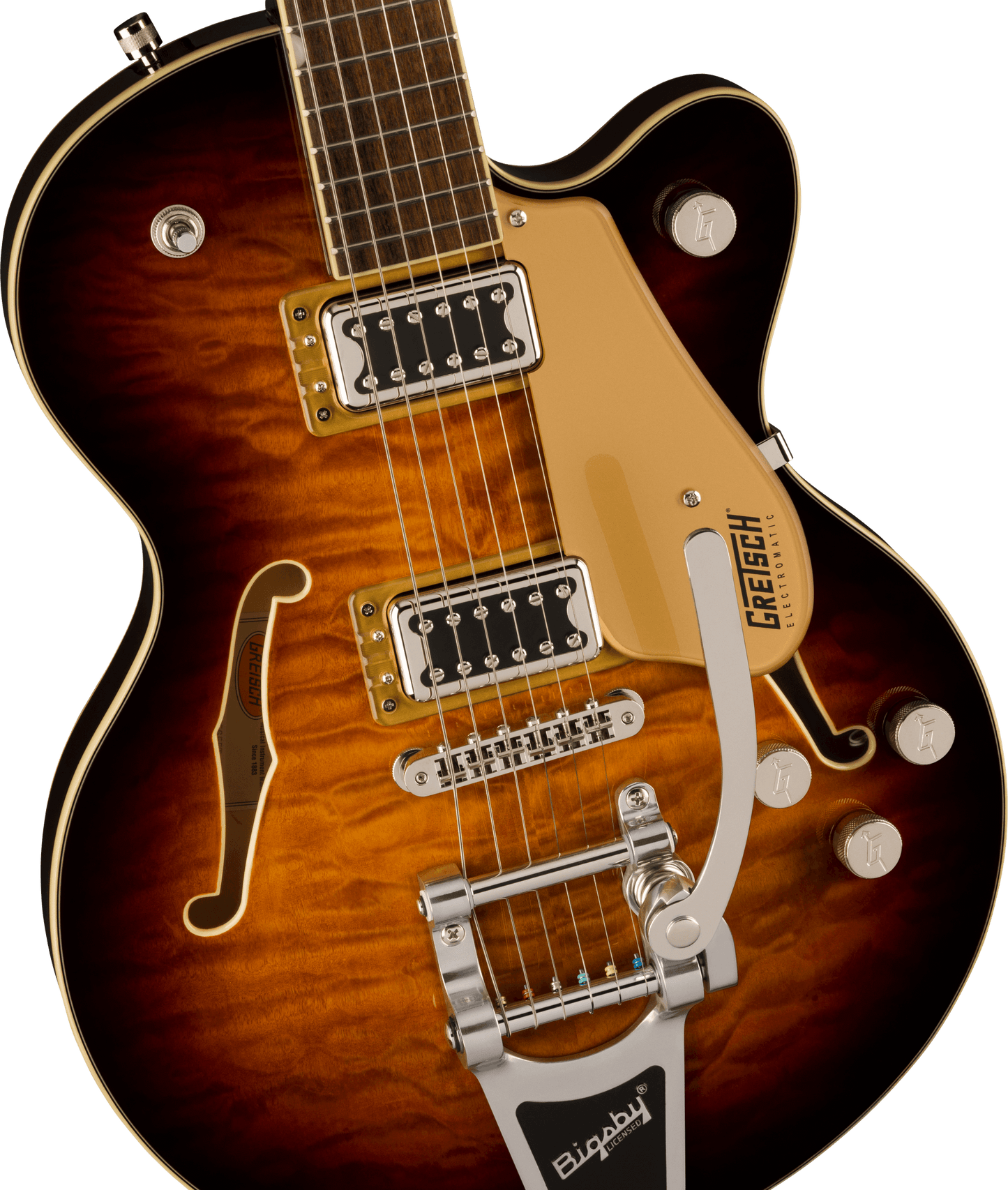 Gretsch G5655T-QM Electromatic® Center Block Jr. Single-Cut Quilted Maple with Bigsby®, Sweet Tea 2509876539