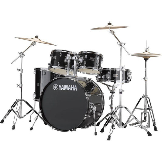 Yamaha Rydeen 5 Piece Shell Pack with 22" Bass Drum, Black Glitter