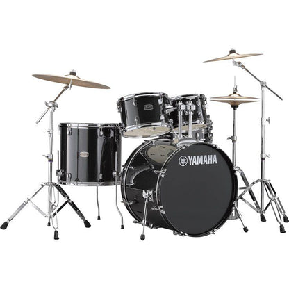 Yamaha Rydeen 5 Piece Shell Pack with 22" Bass Drum, Black Glitter