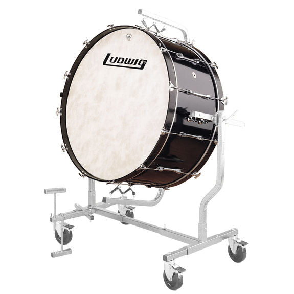 Ludwig Concert Bass Drum Undrilled LECB32XXGWF Black with Fiberskyn