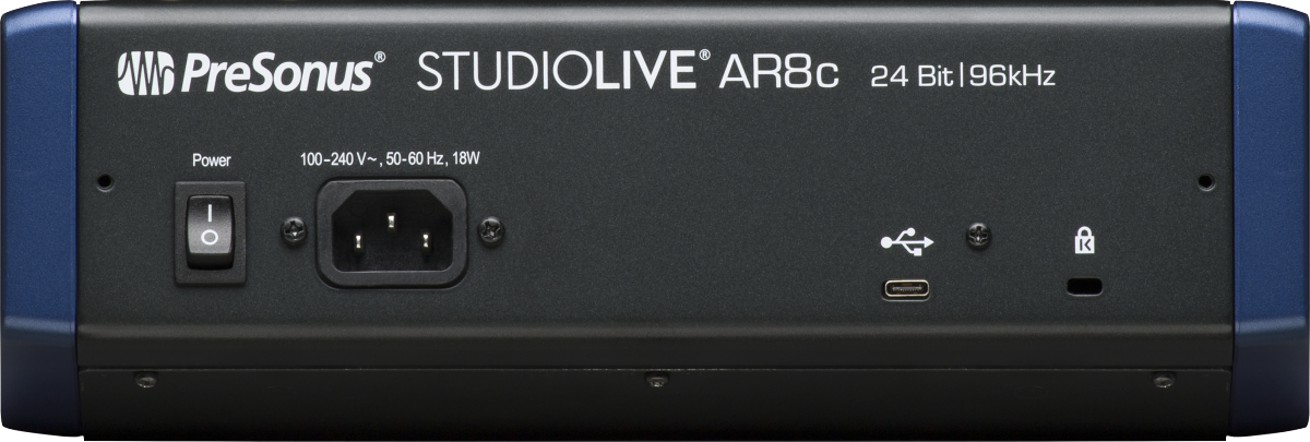 PreSonus® StudioLive® AR8c Analog Mixer, Blue - Poppa's Music 