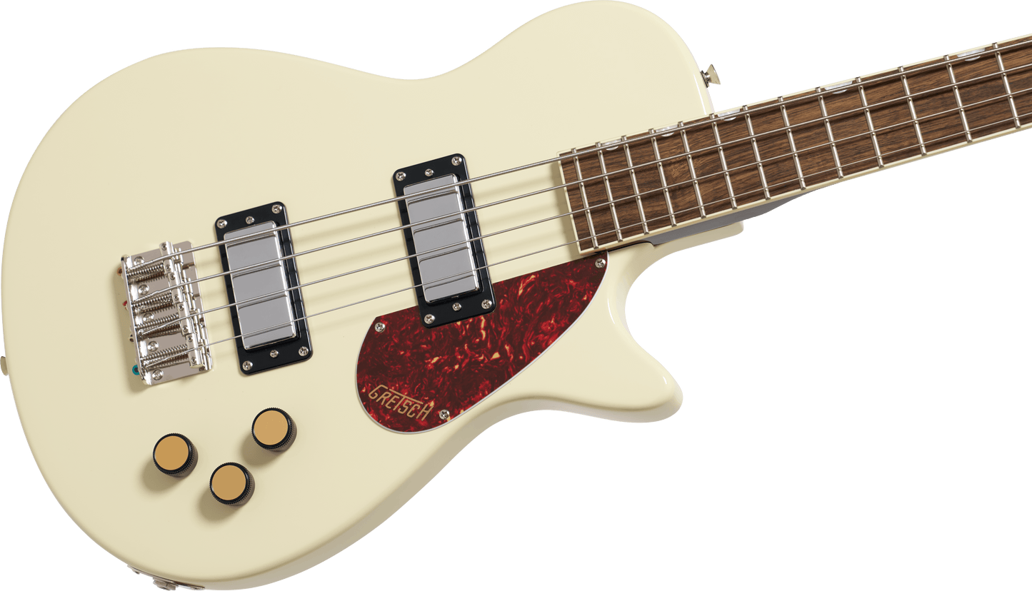 Gretsch Streamliner™ Jet™ Club Bass Single-Cut, Laurel Fingerboard, Vintage White 2814304505