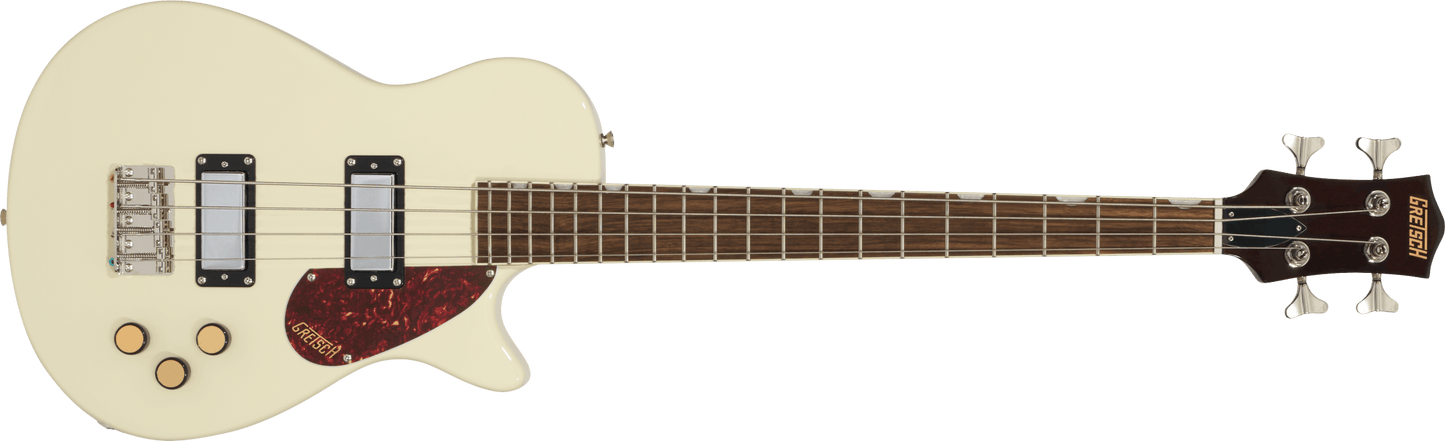 Gretsch Streamliner™ Jet™ Club Bass Single-Cut, Laurel Fingerboard, Vintage White 2814304505