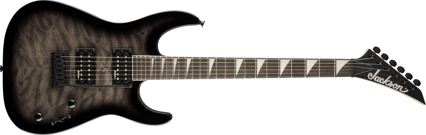 Jackson JS Series Dinky® JS20 DKQ 2PT, Amaranth Fingerboard, Transparent Black Burst 2910211585