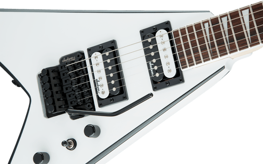 Jackson JS Series King V™ JS32, Amaranth Fingerboard, White with Black Bevels 2910224577