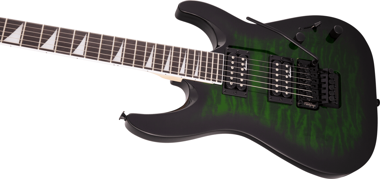 Jackson JS Series Dinky® Arch Top JS32Q DKA, Amaranth Fingerboard, Transparent Green Burst 2918804587