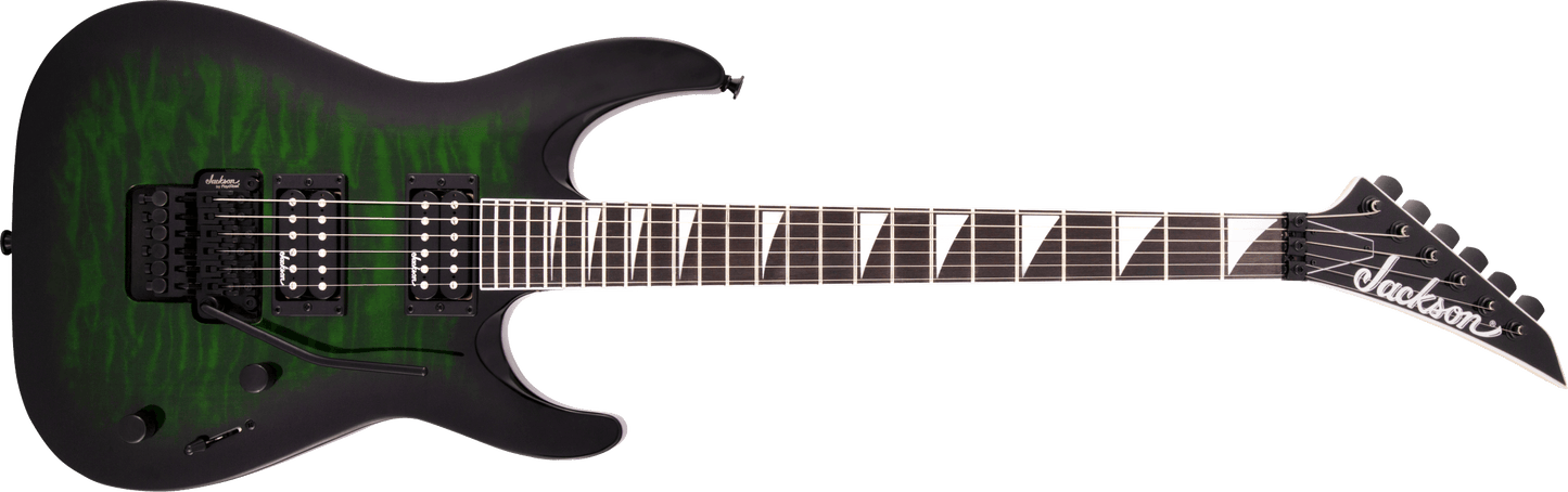 Jackson JS Series Dinky® Arch Top JS32Q DKA, Amaranth Fingerboard, Transparent Green Burst 2918804587