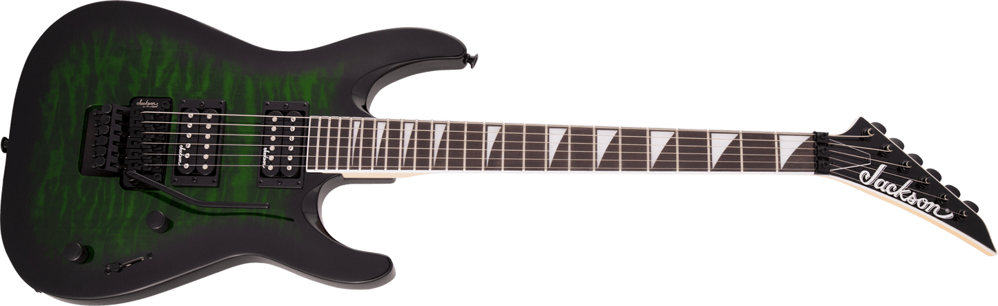 Jackson JS Series Dinky® Arch Top JS32Q DKA, Amaranth Fingerboard, Transparent Green Burst 2918804587