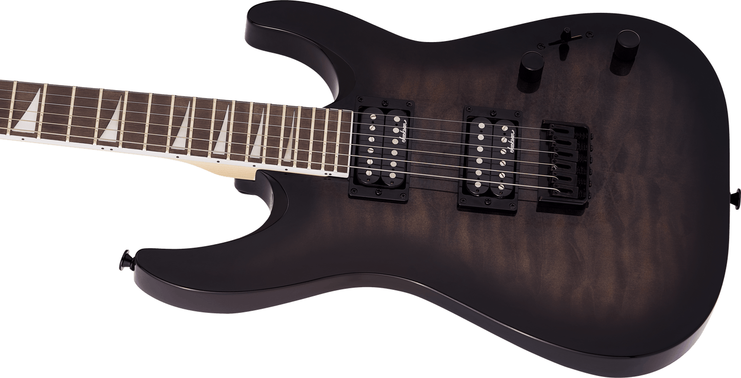 Jackson JS Series Dinky® Arch Top JS32Q DKA HT, Amaranth Fingerboard, Transparent Black Burst 2918809585