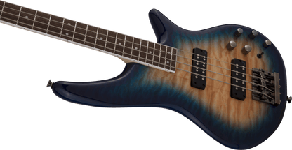 Jackson JS Series Spectra Bass JS3Q, Laurel Fingerboard, Amber Blue Burst 2919007558