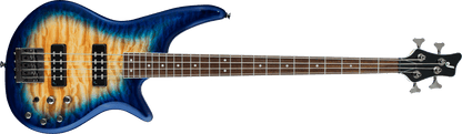 Jackson JS Series Spectra Bass JS3Q, Laurel Fingerboard, Amber Blue Burst 2919007558