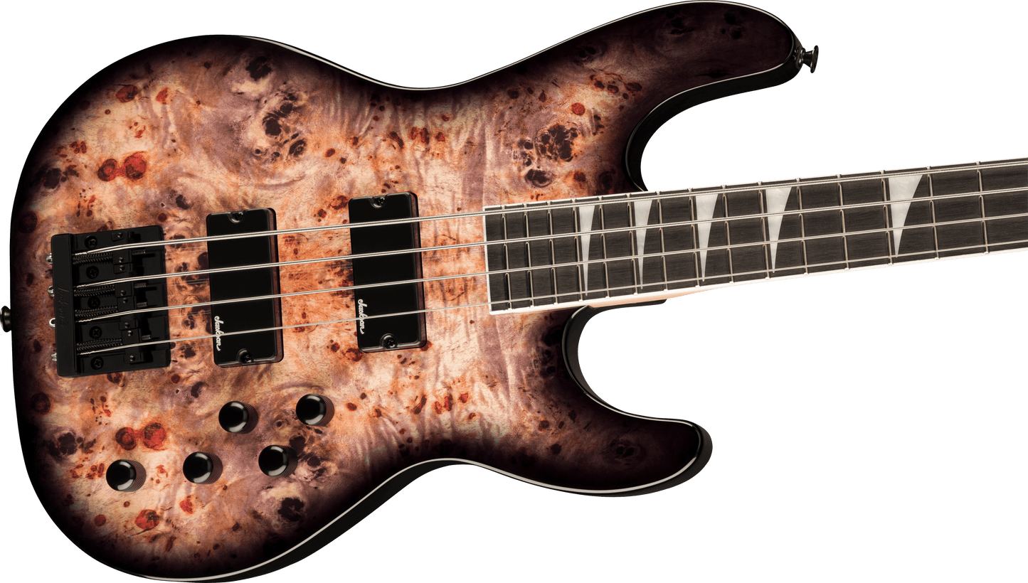 Jackson JS Series Concert™ Bass CB JS3P, Amaranth Fingerboard, Transparent Black Burst 2919097557