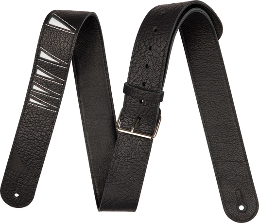 Jackson® Shark Fin Leather Strap, Black and White, 2" 2995378001