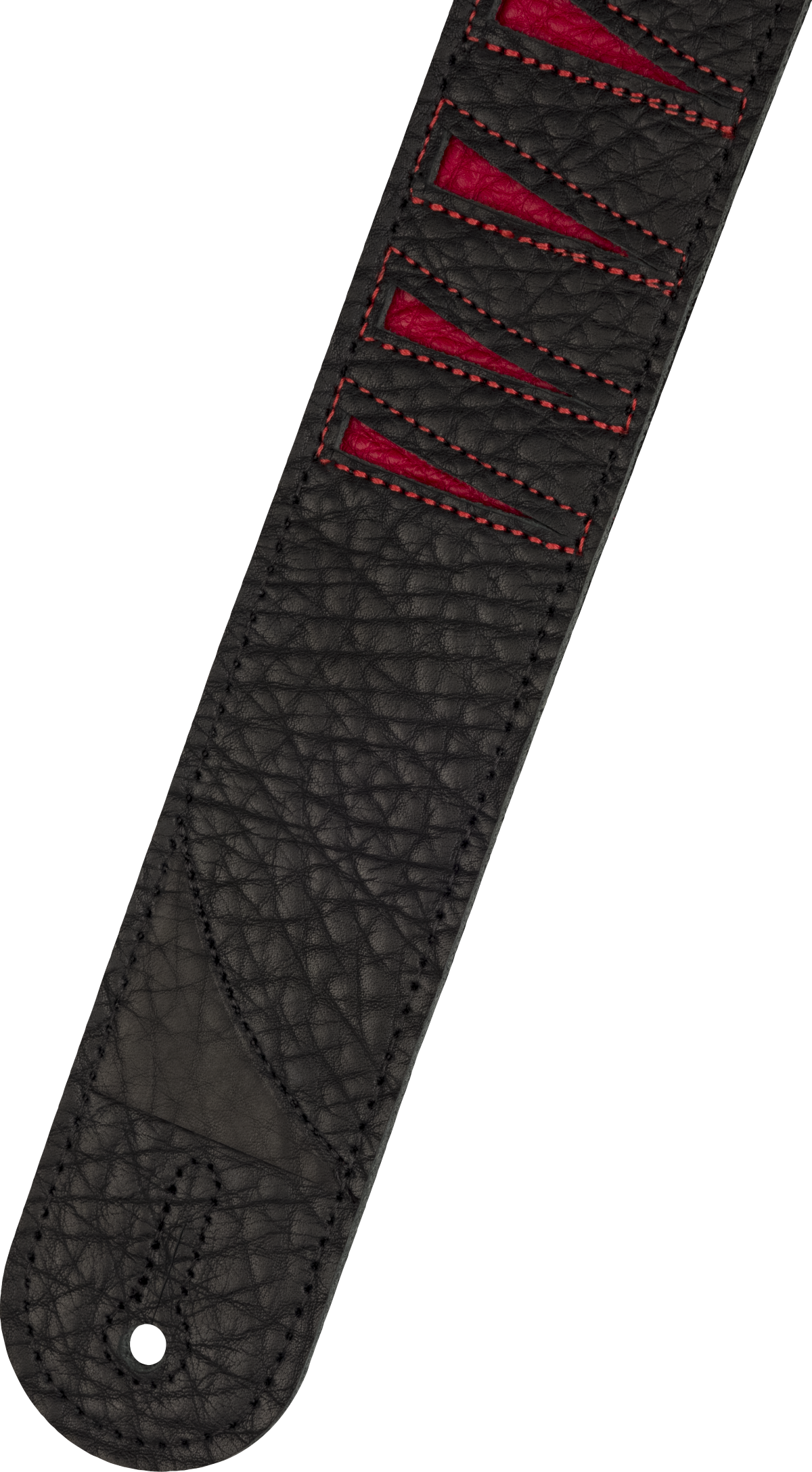 Jackson® Shark Fin Leather Strap, Black and Red, 2" 2995378002