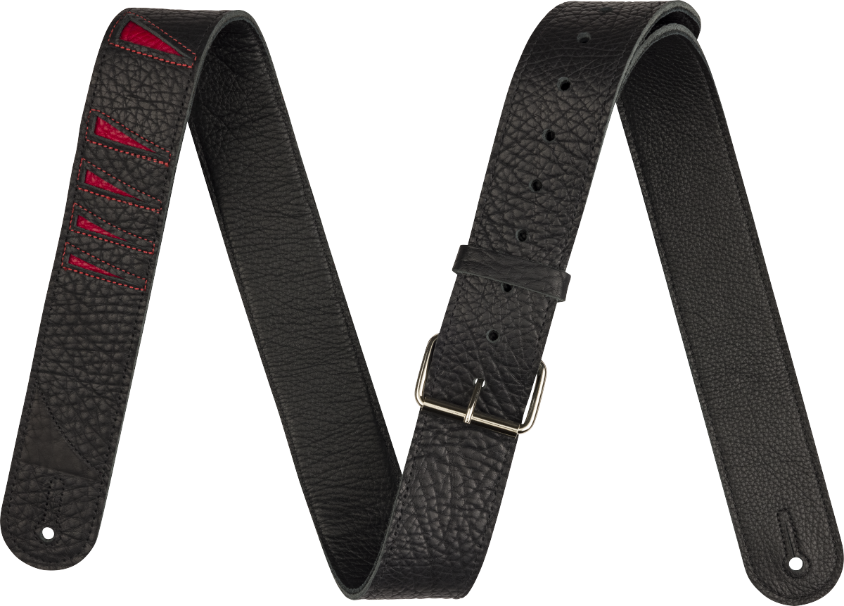 Jackson® Shark Fin Leather Strap, Black and Red, 2" 2995378002