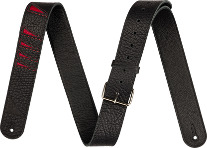 Jackson® Shark Fin Leather Strap, Black and Red, 2" 2995378002