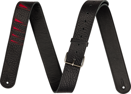 Jackson® Shark Fin Leather Strap, Black and Red, 2" 2995378002