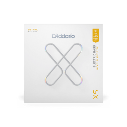 D'Addario 32-130 Hybrid Light 6-String, Multiscale, XS Nickel Bass Strings XSB32130MS