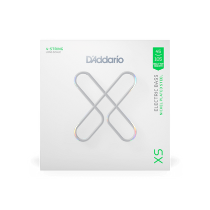 D'Addario 45-105 Regular Light Top/Medium Bottom, Long Scale, XS Nickel Bass Strings XSB45105