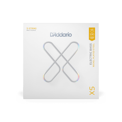 D'Addario 45-130 Hybrid Light 5-String, Multiscale, XS Nickel Strings XSB45130MS