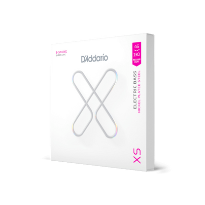 D'Addario 45-130 Regular Light 5-String, Super Long Scale, XS Nickel Bass Strings XSB45130SL