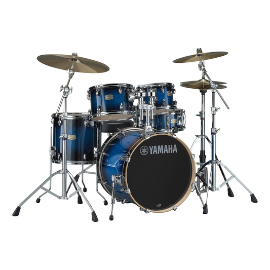 Yamaha Stage Custom Birch 5-Piece Shell Pack with 22-Inch Kick and 780 Series Hardware Pack - Deep Blue Sunburst SBP2F57DUS