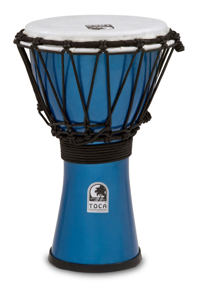 Toca Freestyle Colorsound 7" Djembe, Metallic Blue