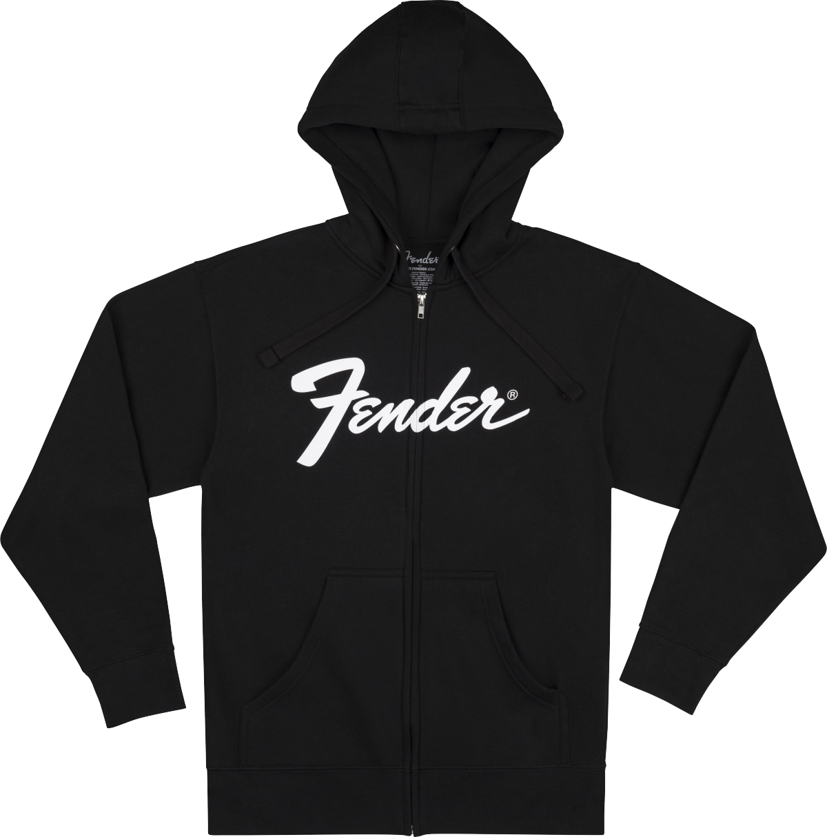 Fender® Transition Logo Zip Front Hoodie, Black, Small 9113200306