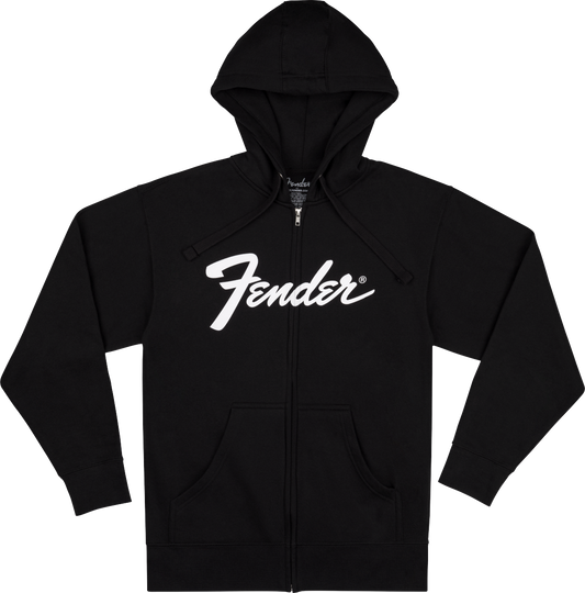 Fender® Transition Logo Zip Front Hoodie, Black, Small 9113200306