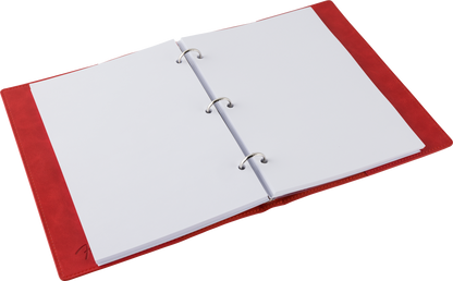 Fender™ Vegan Leather Music Note Book, Dakota Red