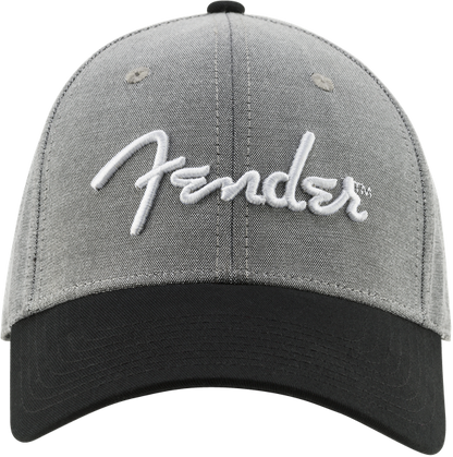 Fender Fender® Hipster Dad Hat, Gray and Black, One Size Fits Most 9190121000