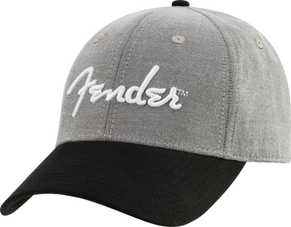 Fender Fender® Hipster Dad Hat, Gray and Black, One Size Fits Most 9190121000