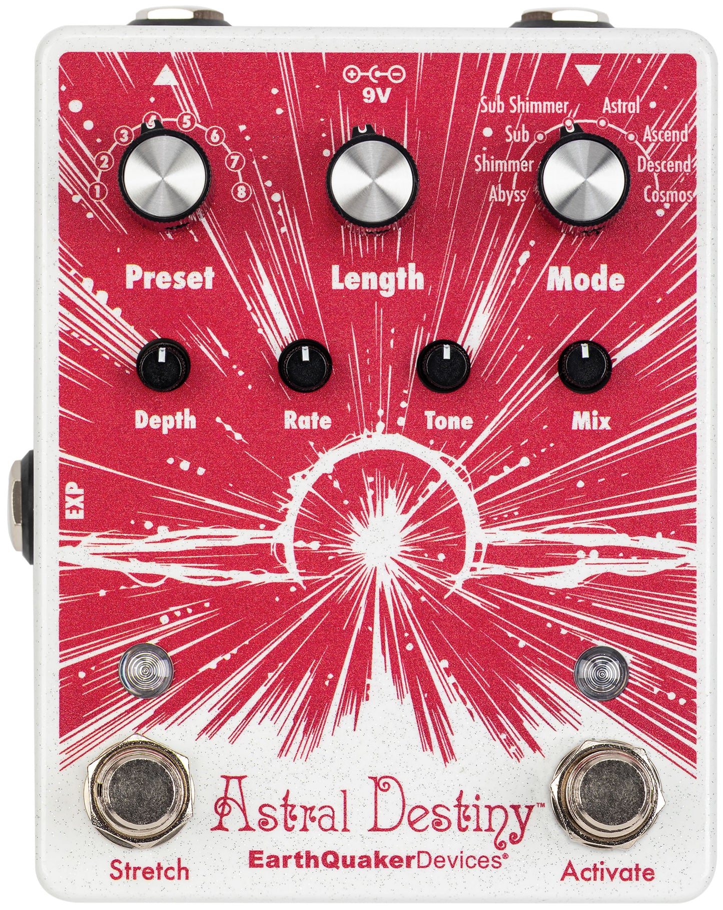 EarthQuaker Devices Astral Destiny Octal Octave Reverberation Odyssey Effect Pedal