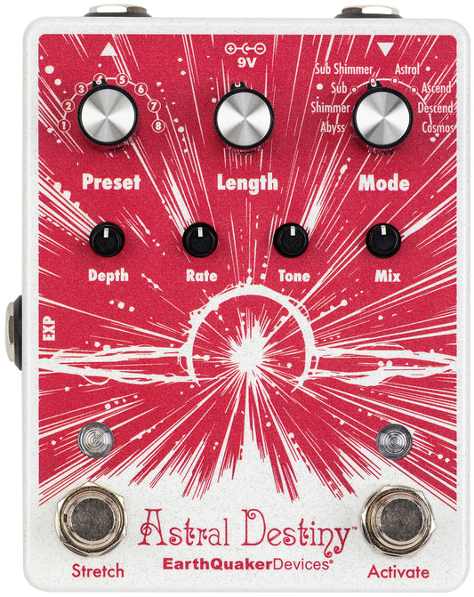 EarthQuaker Devices Astral Destiny Octal Octave Reverberation Odyssey Effect Pedal