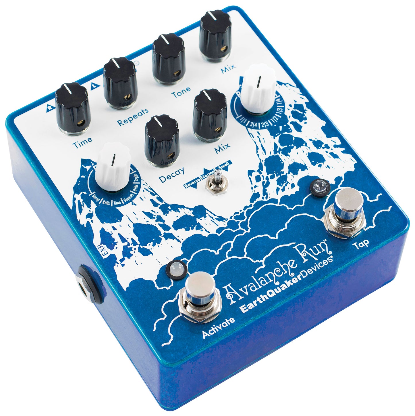 EarthQuaker Devices Avalanche Run Stereo Delay & Reverb with Tap Tempo V2 Effect Pedal