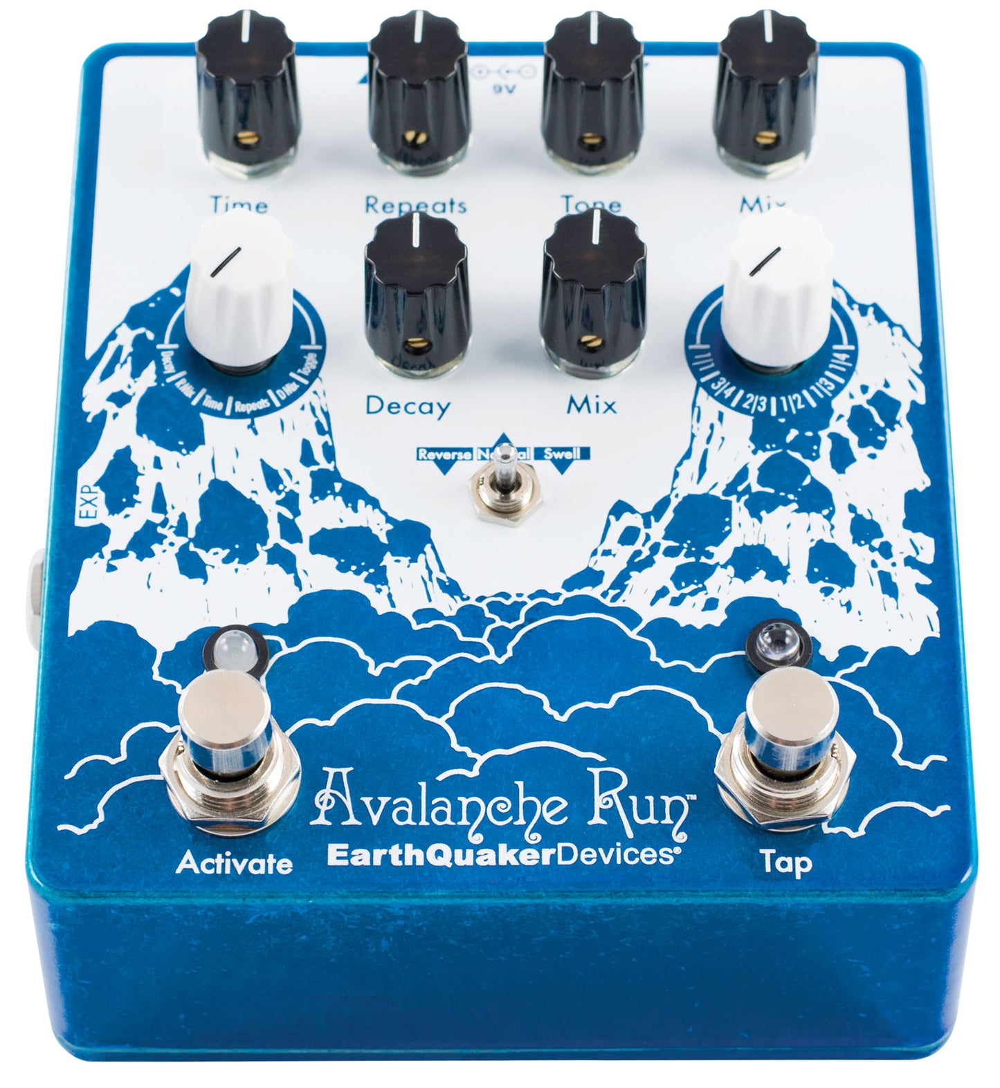 EarthQuaker Devices Avalanche Run Stereo Delay & Reverb with Tap Tempo V2 Effect Pedal