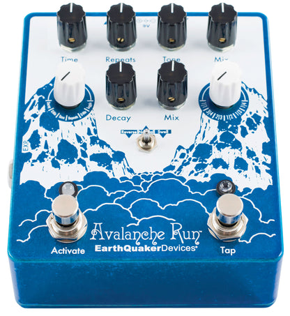EarthQuaker Devices Avalanche Run Stereo Delay & Reverb with Tap Tempo V2 Effect Pedal